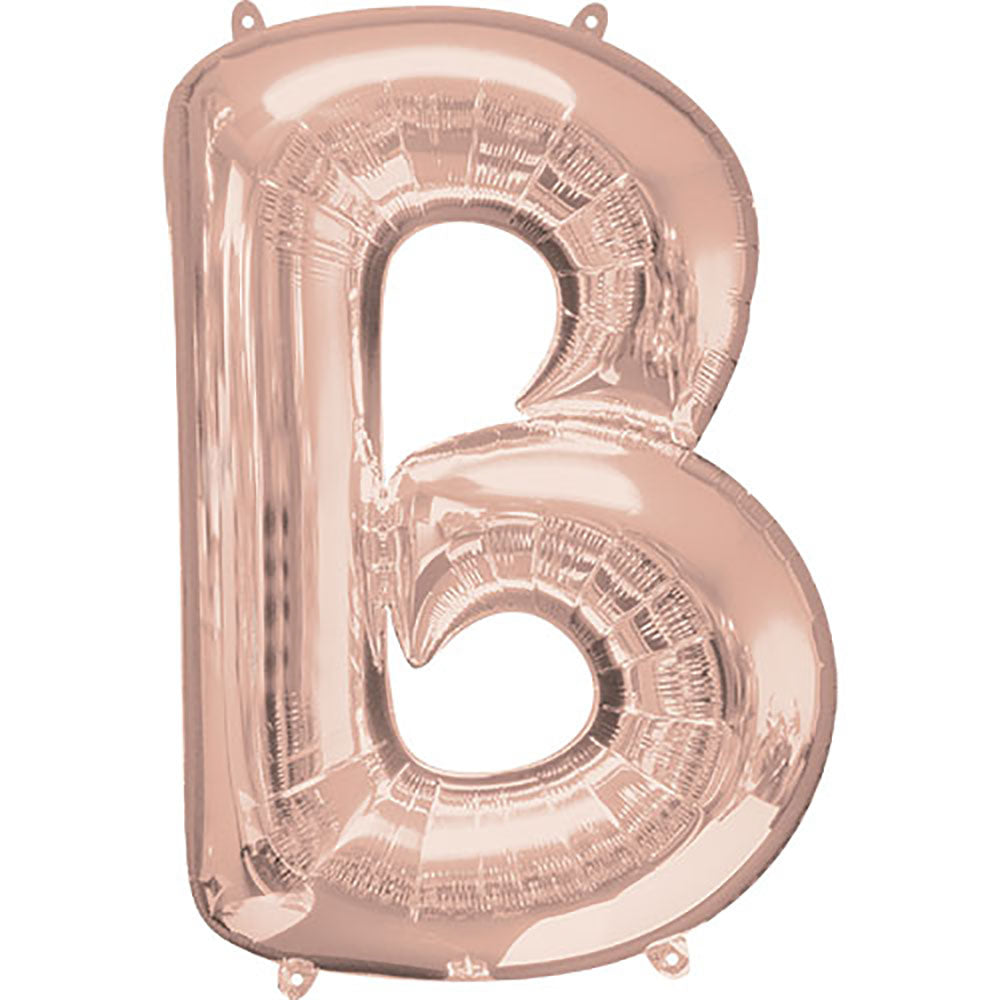 34 inch LETTER B - ANAGRAM - ROSE GOLD