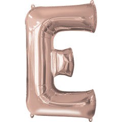 34 inch LETTER E - ANAGRAM - ROSE GOLD
