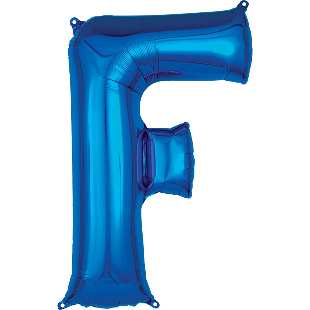 34 inch LETTER F - ANAGRAM - BLUE