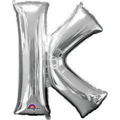 34 inch LETTER K - ANAGRAM - SILVER