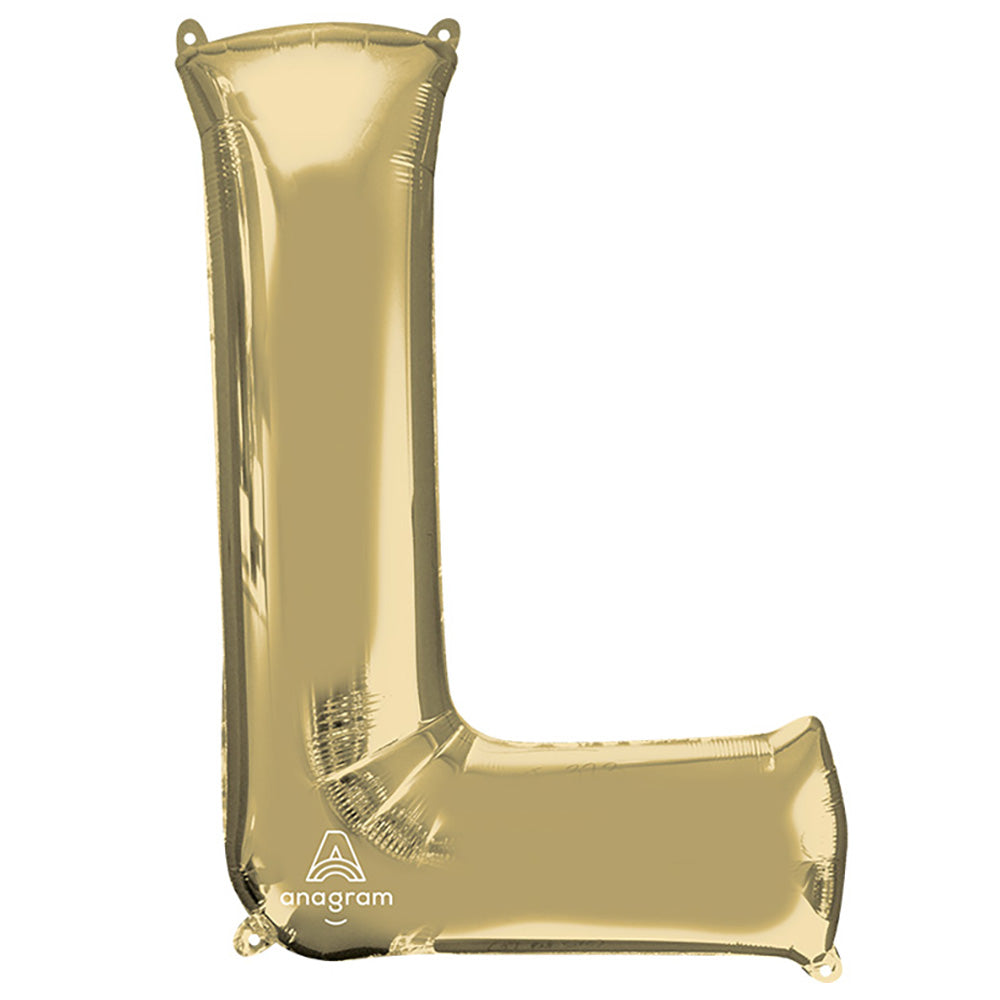 34 inch LETTER L - ANAGRAM - WHITE GOLD