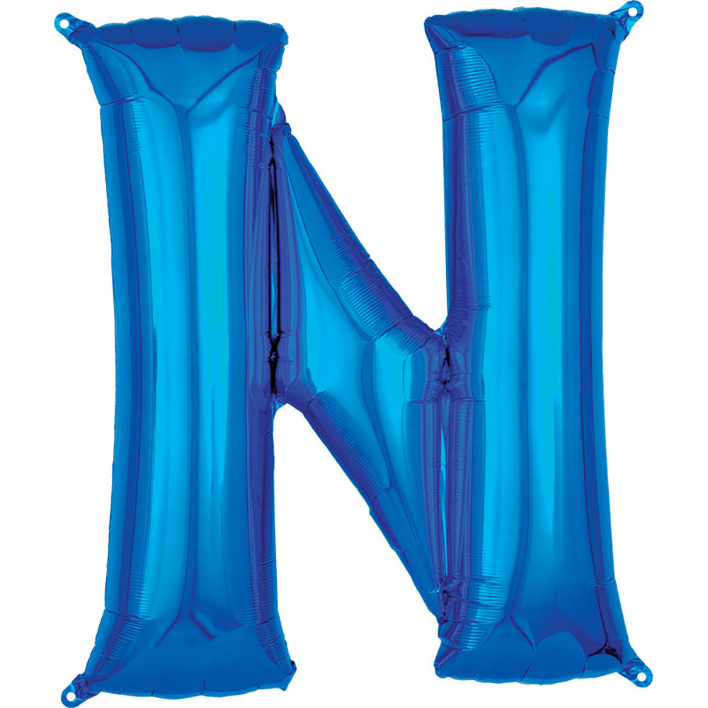 34 inch LETTER N - ANAGRAM - BLUE