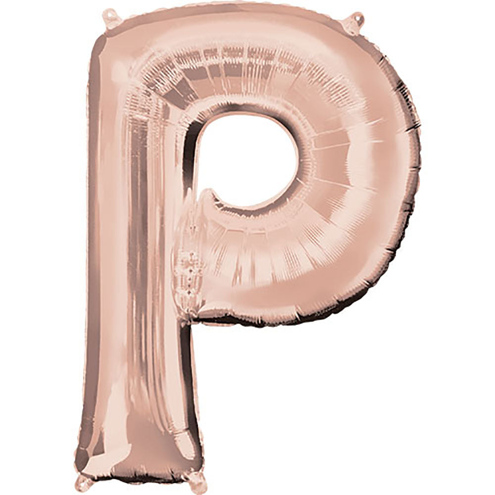 34 inch LETTER P - ANAGRAM - ROSE GOLD