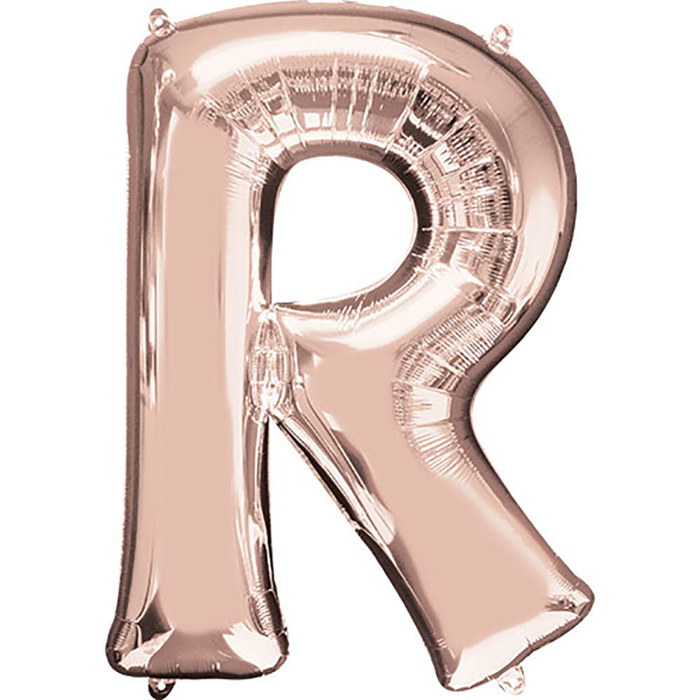 34 inch LETTER R - ANAGRAM - ROSE GOLD
