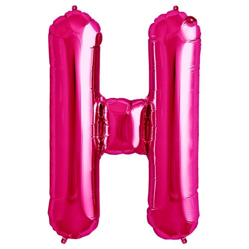 34 inch LETTER H - NORTHSTAR - MAGENTA