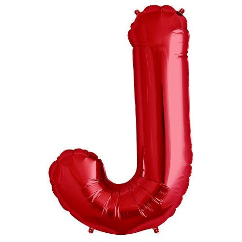 34 inch LETTER J - NORTHSTAR - RED
