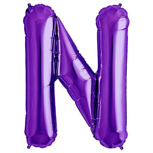 34 inch LETTER N - NORTHSTAR - PURPLE