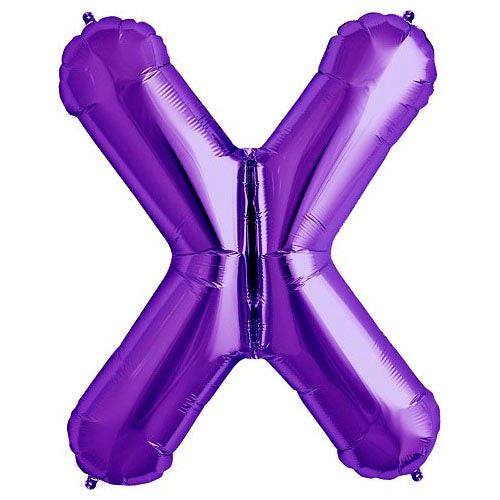 34 inch LETTER X - NORTHSTAR - PURPLE