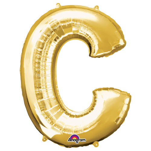 34 inch LETTER C - ANAGRAM - GOLD