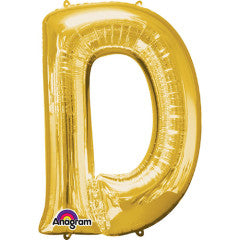 34 inch LETTER D - ANAGRAM - GOLD