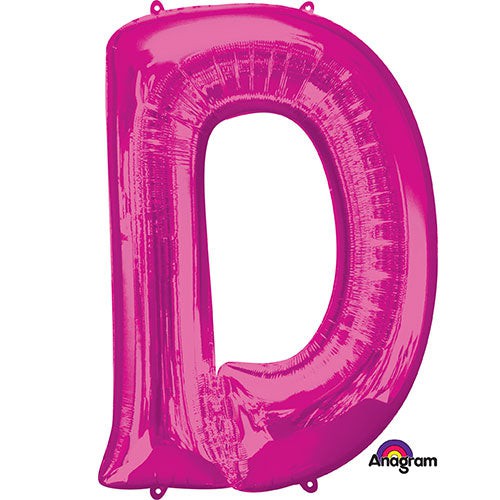 34 inch LETTER D - ANAGRAM - PINK