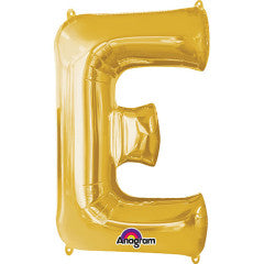34 inch LETTER E - ANAGRAM - GOLD