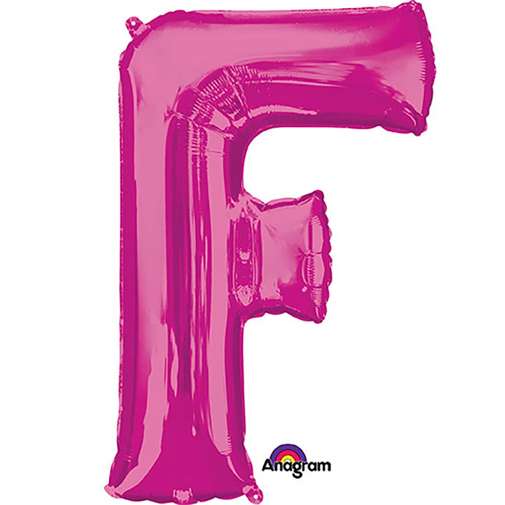 34 inch LETTER F - ANAGRAM - PINK