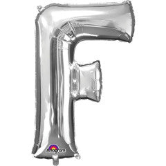 34 inch LETTER F - ANAGRAM - SILVER