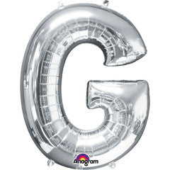 34 inch LETTER G - ANAGRAM - SILVER