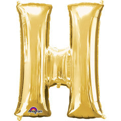 34 inch LETTER H - ANAGRAM - GOLD