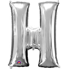 34 inch LETTER H - ANAGRAM - SILVER