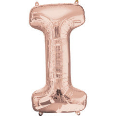 34 inch LETTER I - ANAGRAM - ROSE GOLD
