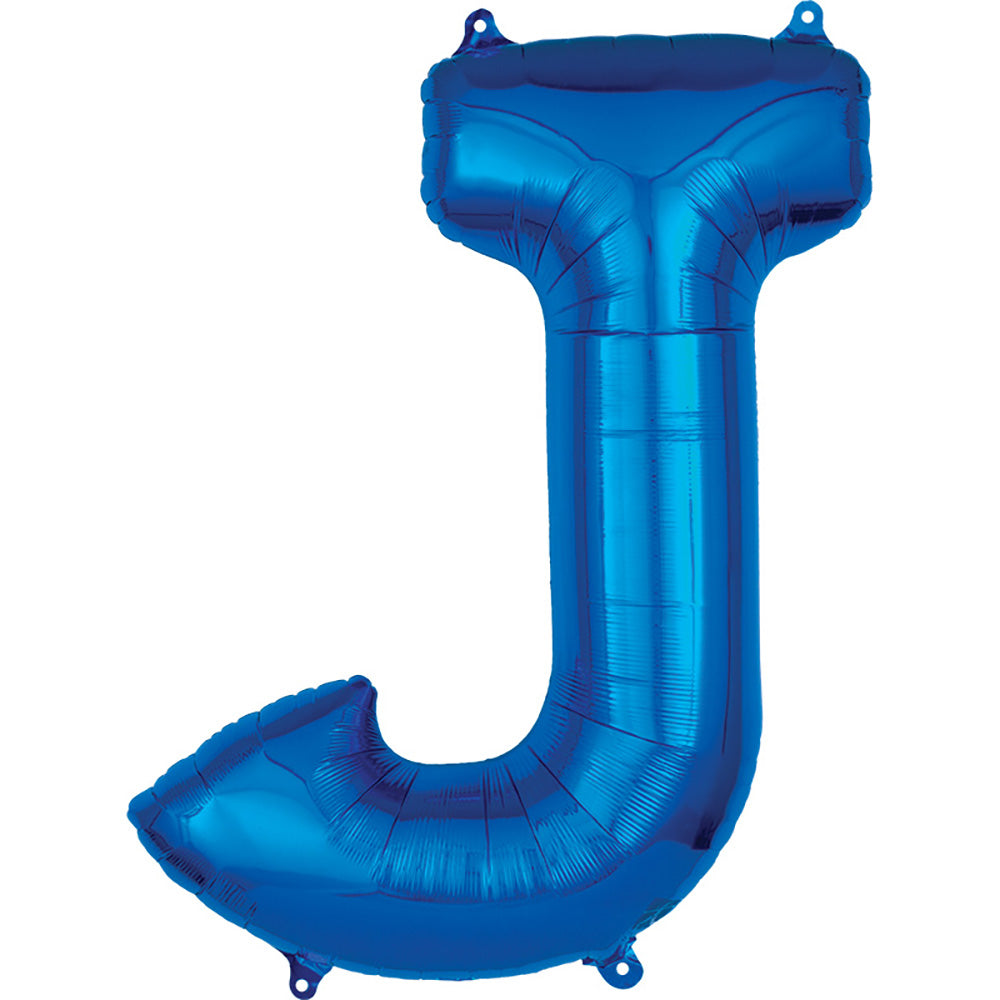 34 inch LETTER J - ANAGRAM - BLUE