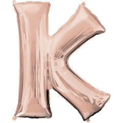 34 inch LETTER K - ANAGRAM - ROSE GOLD