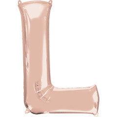 34 inch LETTER L - ANAGRAM - ROSE GOLD