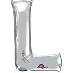 34 inch LETTER L - ANAGRAM - SILVER
