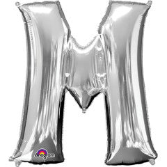 34 inch LETTER M - ANAGRAM - SILVER
