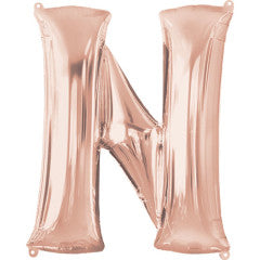34 inch LETTER N - ANAGRAM - ROSE GOLD