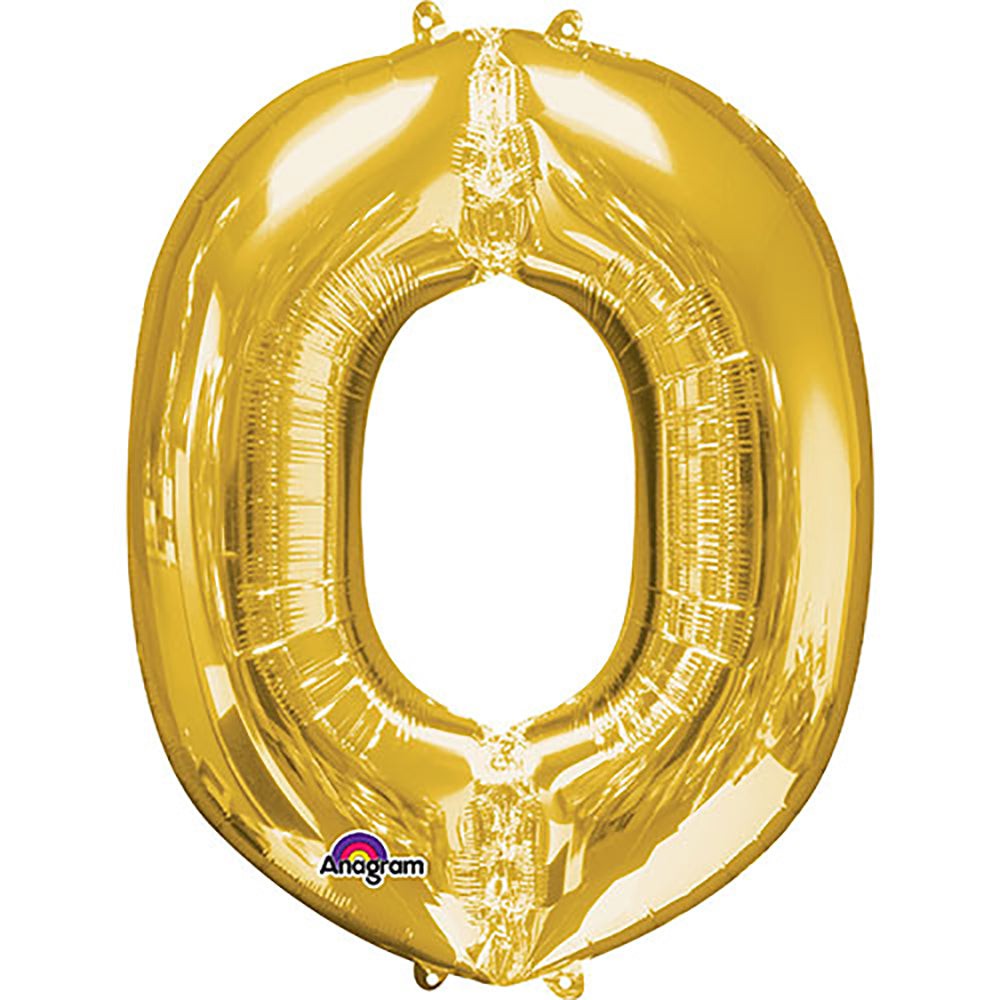 34 inch LETTER O - ANAGRAM - GOLD
