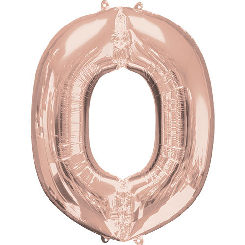 34 inch LETTER O - ANAGRAM - ROSE GOLD