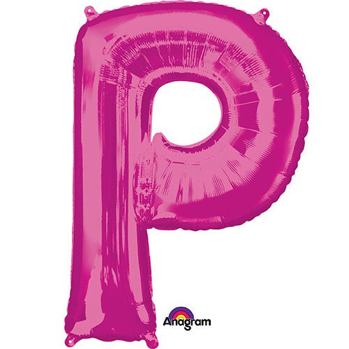 34 inch LETTER P - ANAGRAM - PINK