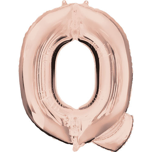 34 inch LETTER Q - ANAGRAM - ROSE GOLD