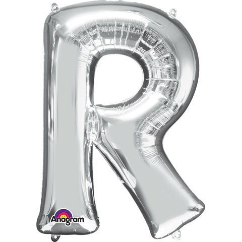 34 inch LETTER R - ANAGRAM - SILVER