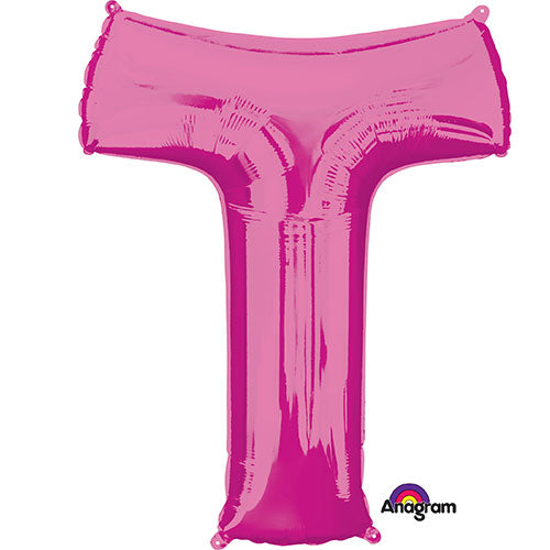 34 inch LETTER T - ANAGRAM - PINK