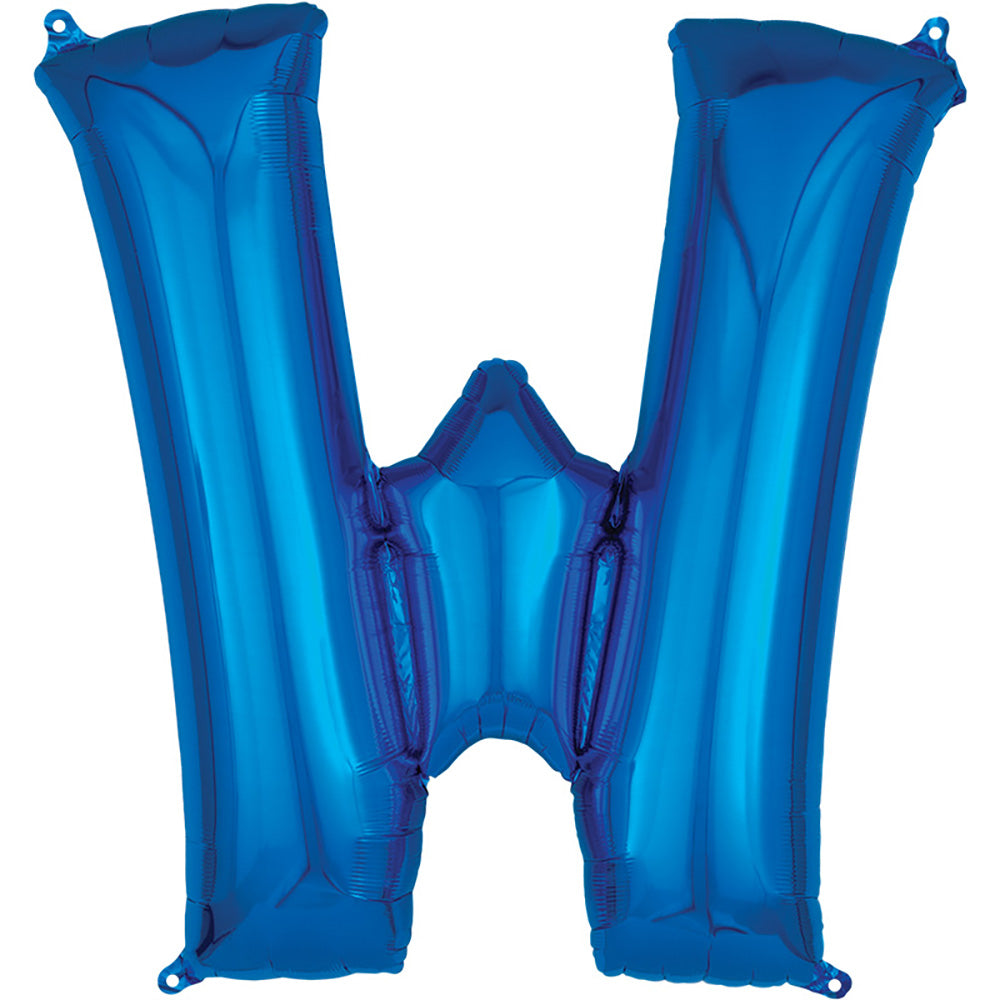 34 inch LETTER W - ANAGRAM - BLUE