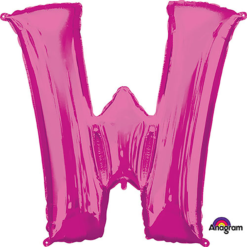 34 inch LETTER W - ANAGRAM - PINK