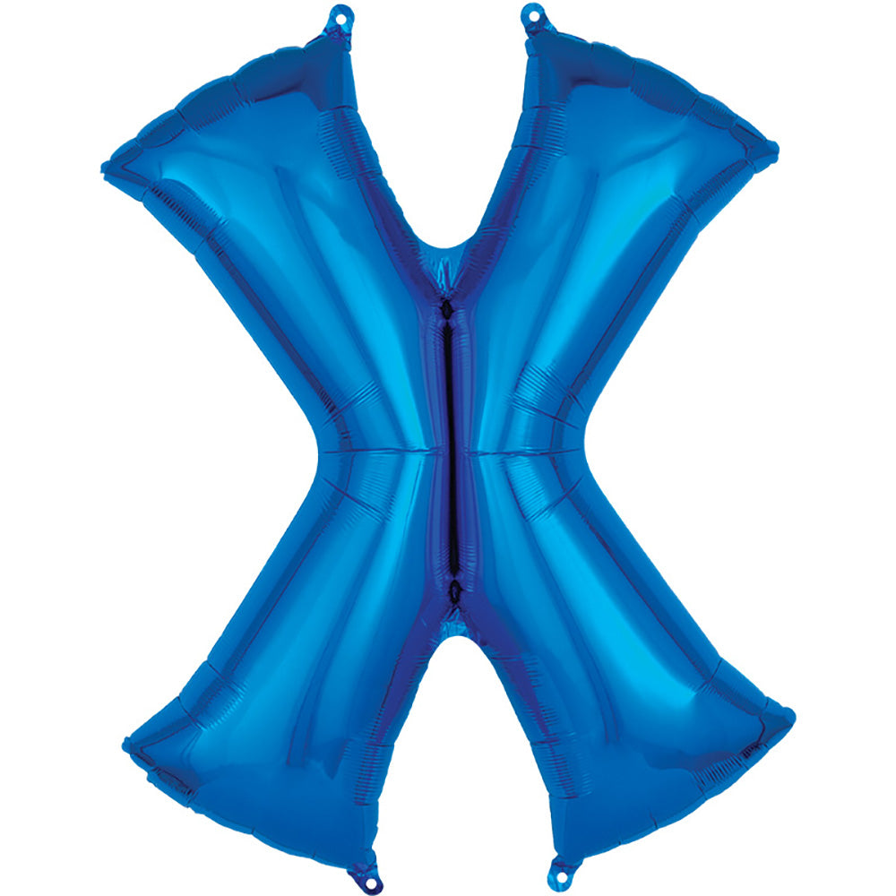 34 inch LETTER X - ANAGRAM - BLUE