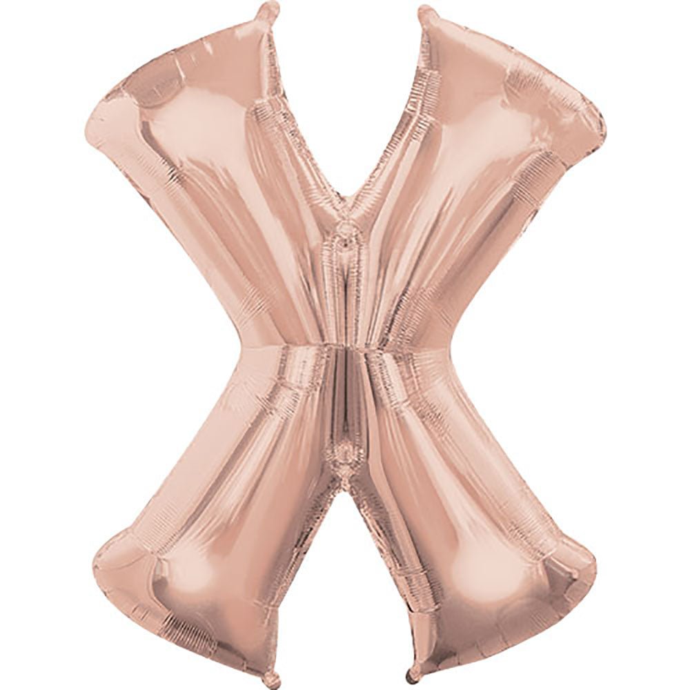 34 inch LETTER X - ANAGRAM - ROSE GOLD
