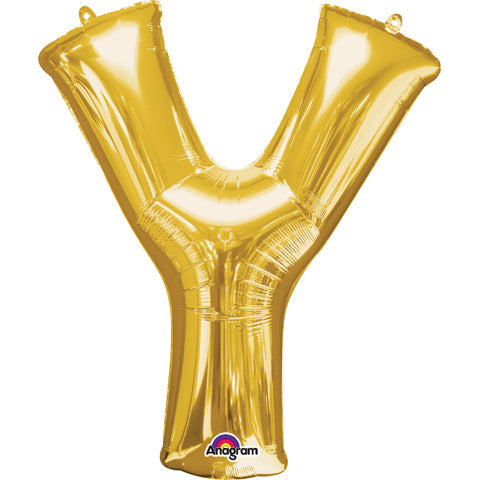 34 inch LETTER Y - ANAGRAM - GOLD