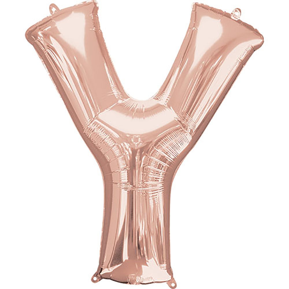 34 inch LETTER Y - ANAGRAM - ROSE GOLD