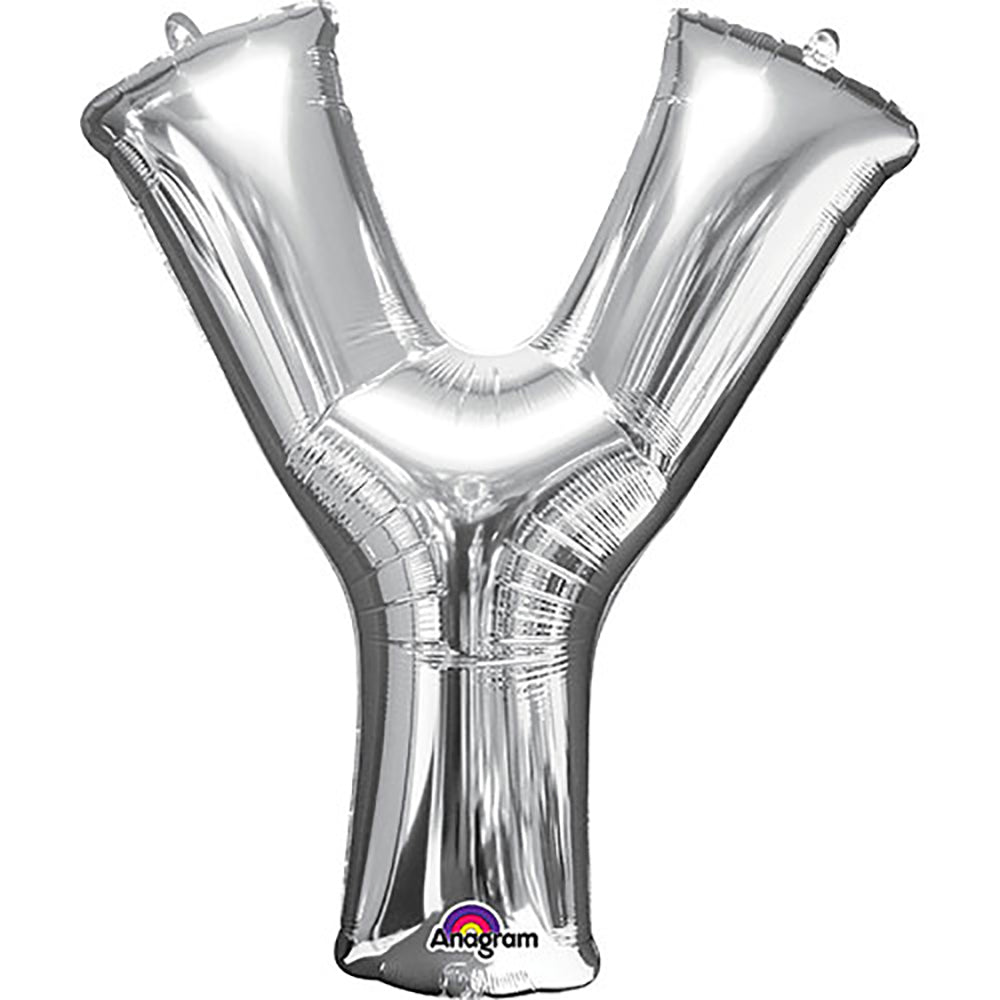 34 inch LETTER Y - ANAGRAM - SILVER
