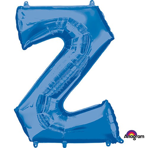 34 inch LETTER Z - ANAGRAM - BLUE