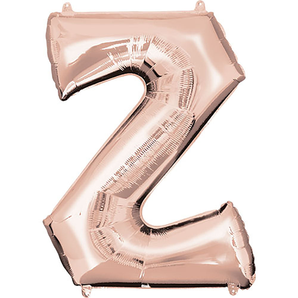 34 inch LETTER Z - ANAGRAM - ROSE GOLD