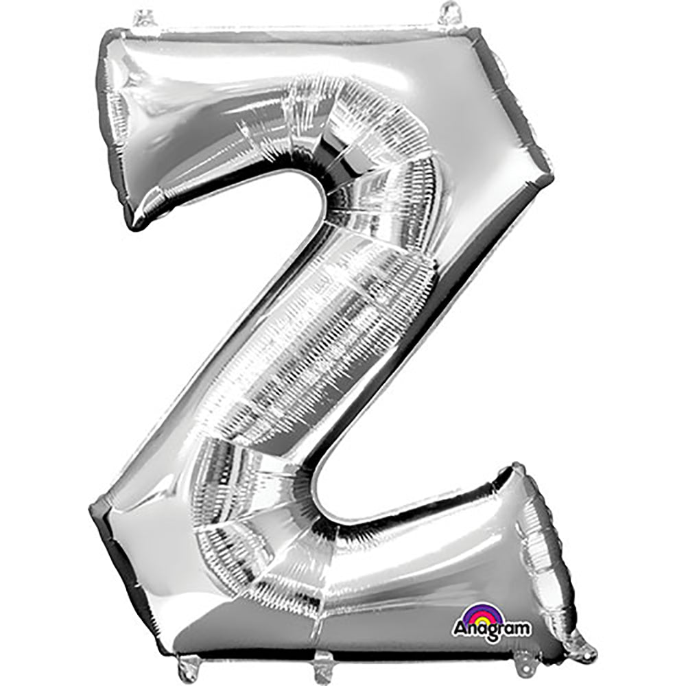 34 inch LETTER Z - ANAGRAM - SILVER