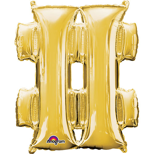34 inch SYMBOL # - ANAGRAM - GOLD