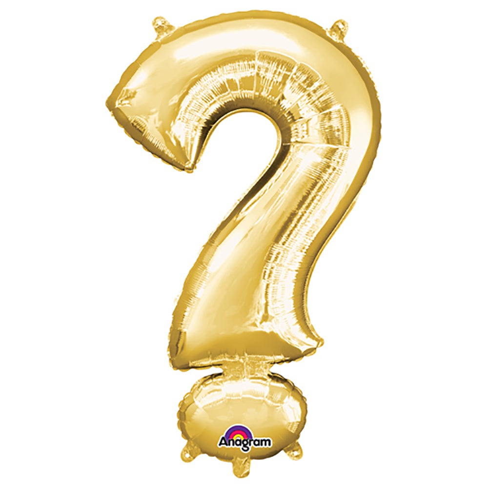 34 inch SYMBOL ? - ANAGRAM - GOLD