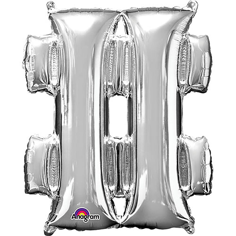 34 inch SYMBOL # - ANAGRAM - SILVER