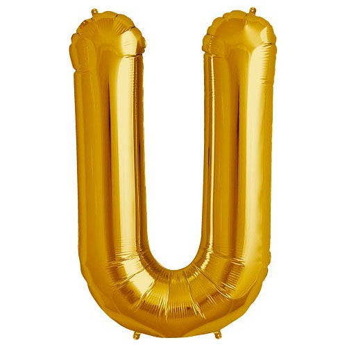 34 inch LETTER U - NORTHSTAR - GOLD