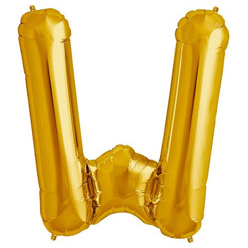 34 inch LETTER W - NORTHSTAR - GOLD